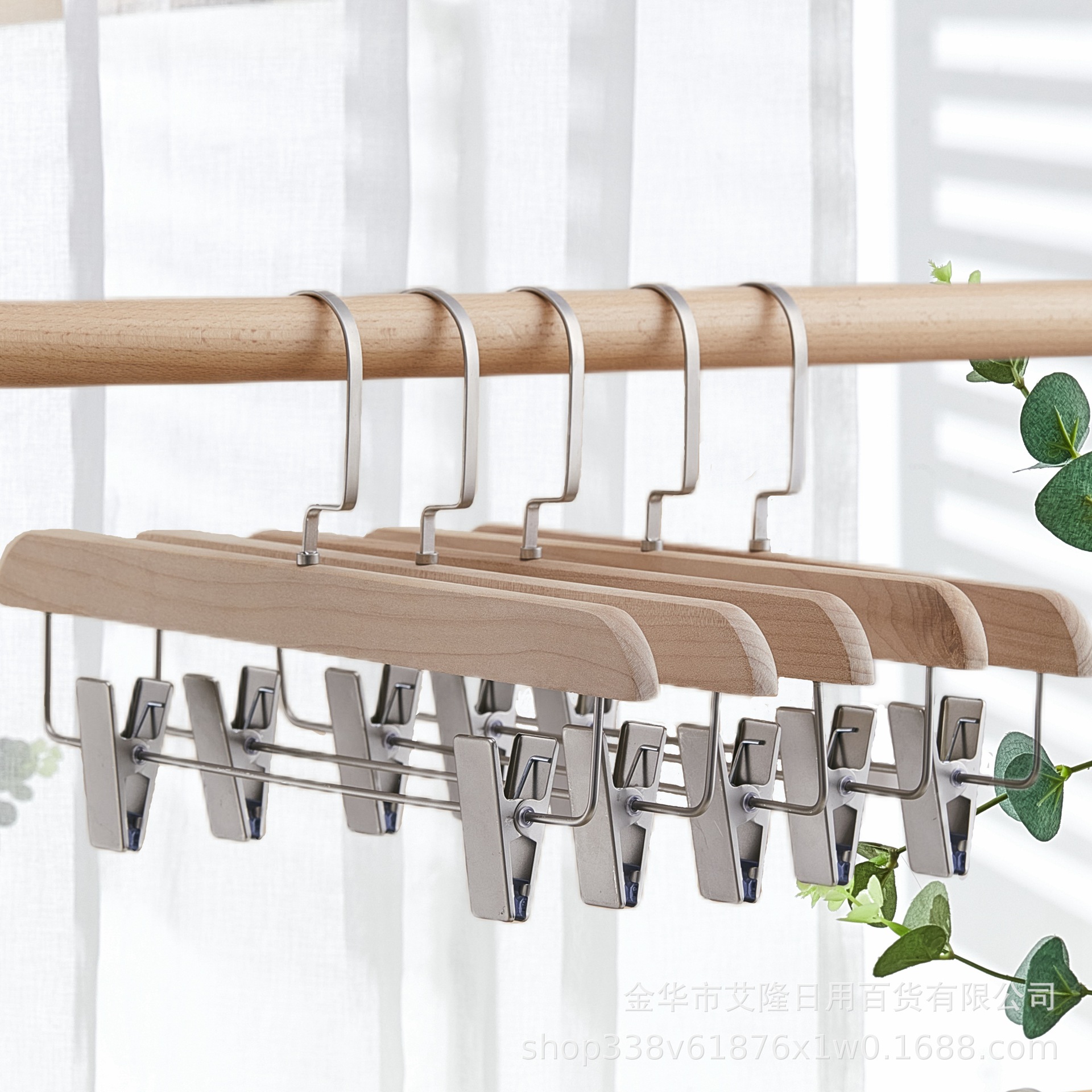 Percha de ropa de madera maciza sin costura de hombro ancho percha de ropa de madera tienda de ropa percha de ropa para adultos percha de ropa