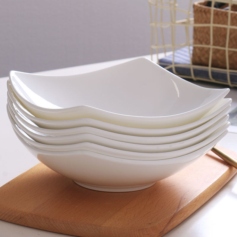 皿ins高颜値陶磁器料理皿スープ皿サラダボウル軽贅沢北欧風深皿|undefined