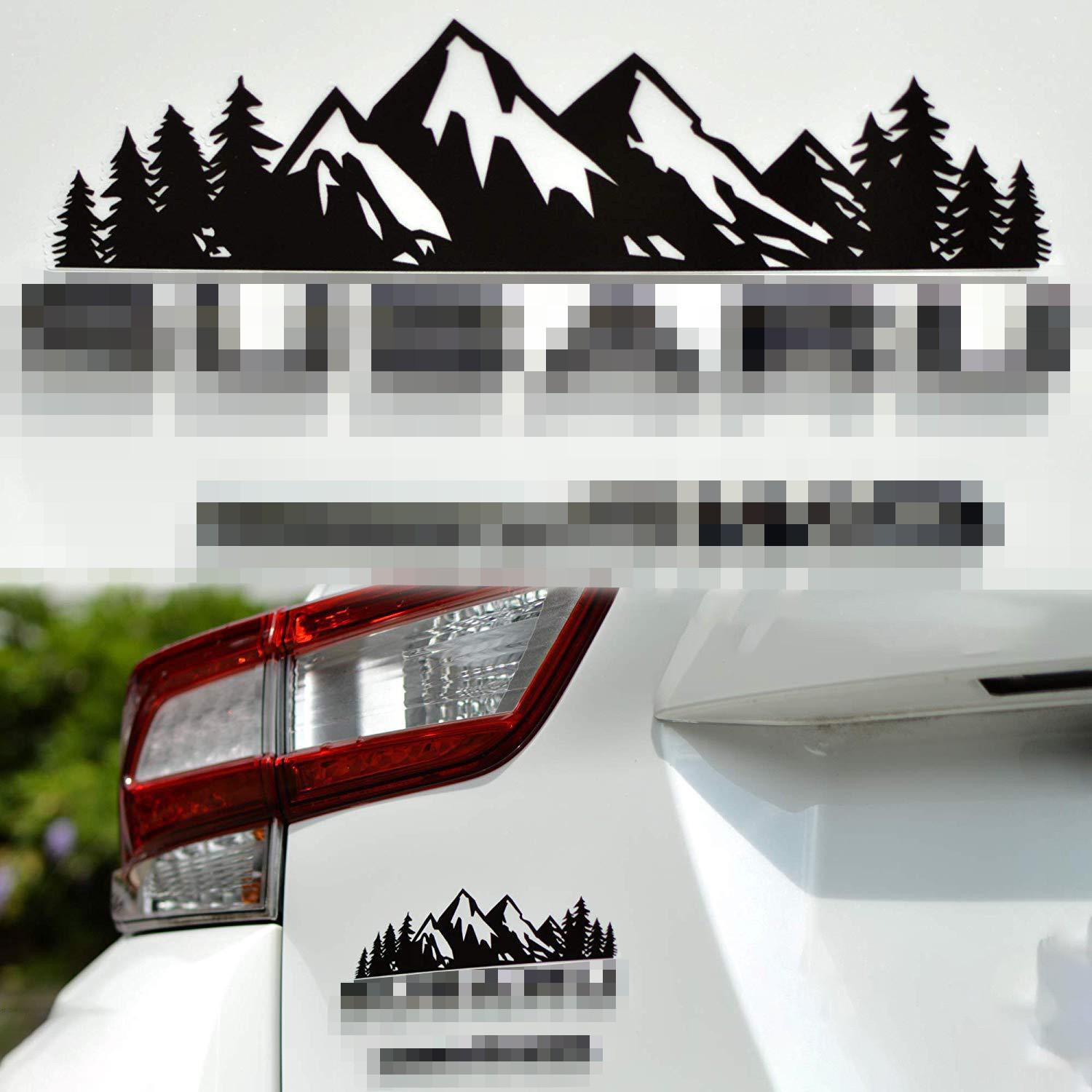 외국 무역 뜨거운 자동차 스티커 숲 눈 산 자동차 로고 장식 스티커 개인화 된 창조적 인 범퍼 자동차 스티커 오토바이 스티커