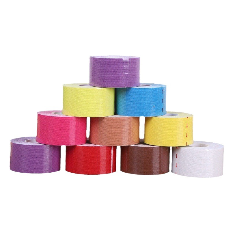 5cm Acrylic Adhesive Muscle Tape Sports Tape Kinesiology Tape Chest Tape Knee Protection Waterproof Sweat-Resistant Sticky and Stable