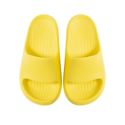 Pure Color Cute Children's Slippers EVA Soft Sole Baby One-Sided Slippers for Outdoor Wear, Factory Wholesale Children's Slippers