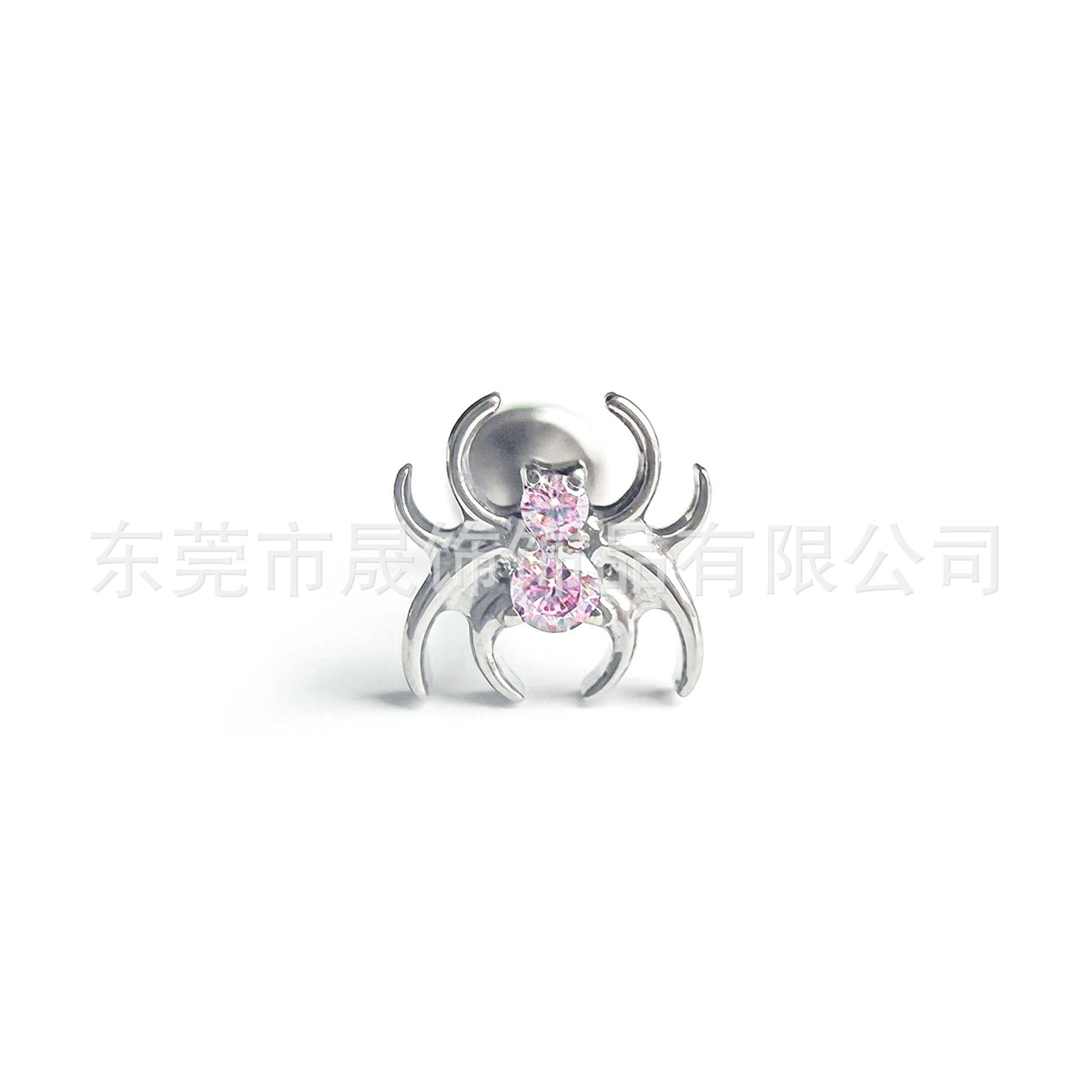 F136 Titanium 蜘蛛 Ear Stud Studded 5A Cubic Zirconia Helix Cartilage Stud G23 Implant Grade Titanium Labret Stud Jewelry Ear 蜗钉 Geometric 造型