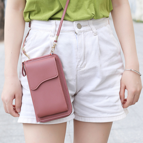 Cross-border foreign trade mobile phone bag women's crossbody bag new Korean version buckle mobile phone bag mini small bag women's bag factory wholesale