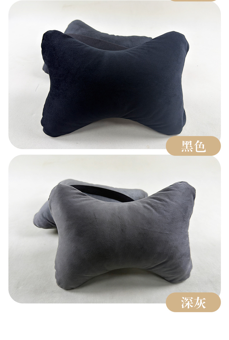 Car Neck Pillow, Short Plush, Crystal Ultra-Soft, Car Bone-Shaped Pillow for All Seasons, Direct Supply from the Manufacturer, in Stock