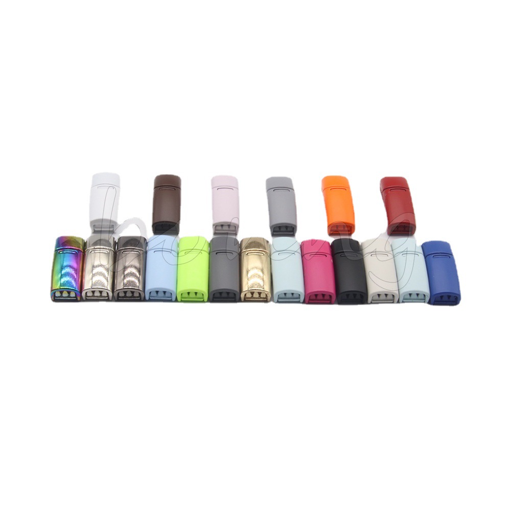 Botón magnético color galvanoplastia pintura suave para hornear para adaptarse a los deportes al aire libre sin cordones elásticos planos para adultos y niños