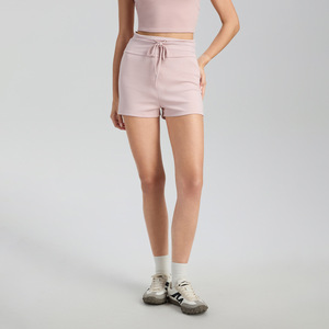 AYM038395 Color-Block Wide-Band Drawstring Yoga Shorts Butt-Lifting Aoyema wholesale