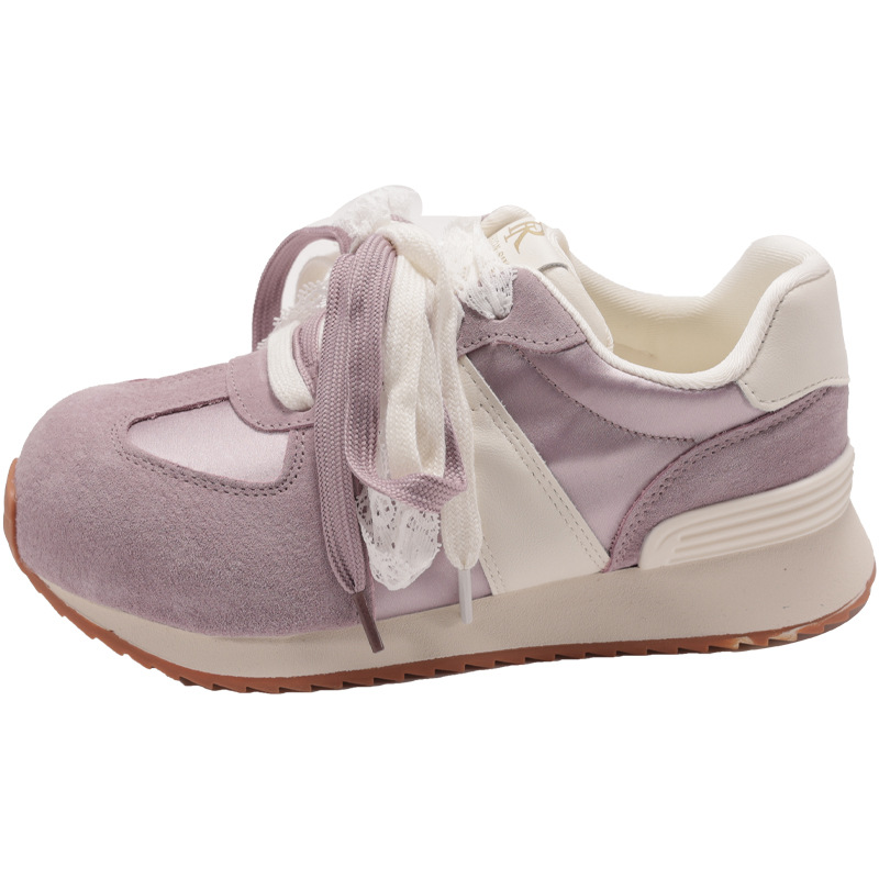 Ballet de encaje no-pantalón Argan De zapatos de entrenamiento 2025 nuevo estilo primavera y otoño con pantalones de piernas largas zapatillas deportivas púrpura image 6
