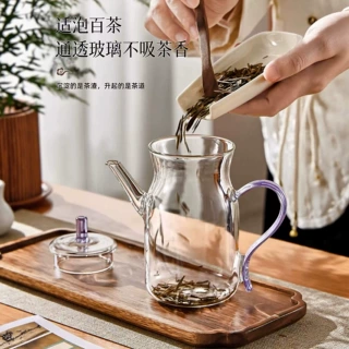 源头厂家手执壶养生壶高硼硅仿宋茶壶女精美冷泡茶壶家用泡茶壶