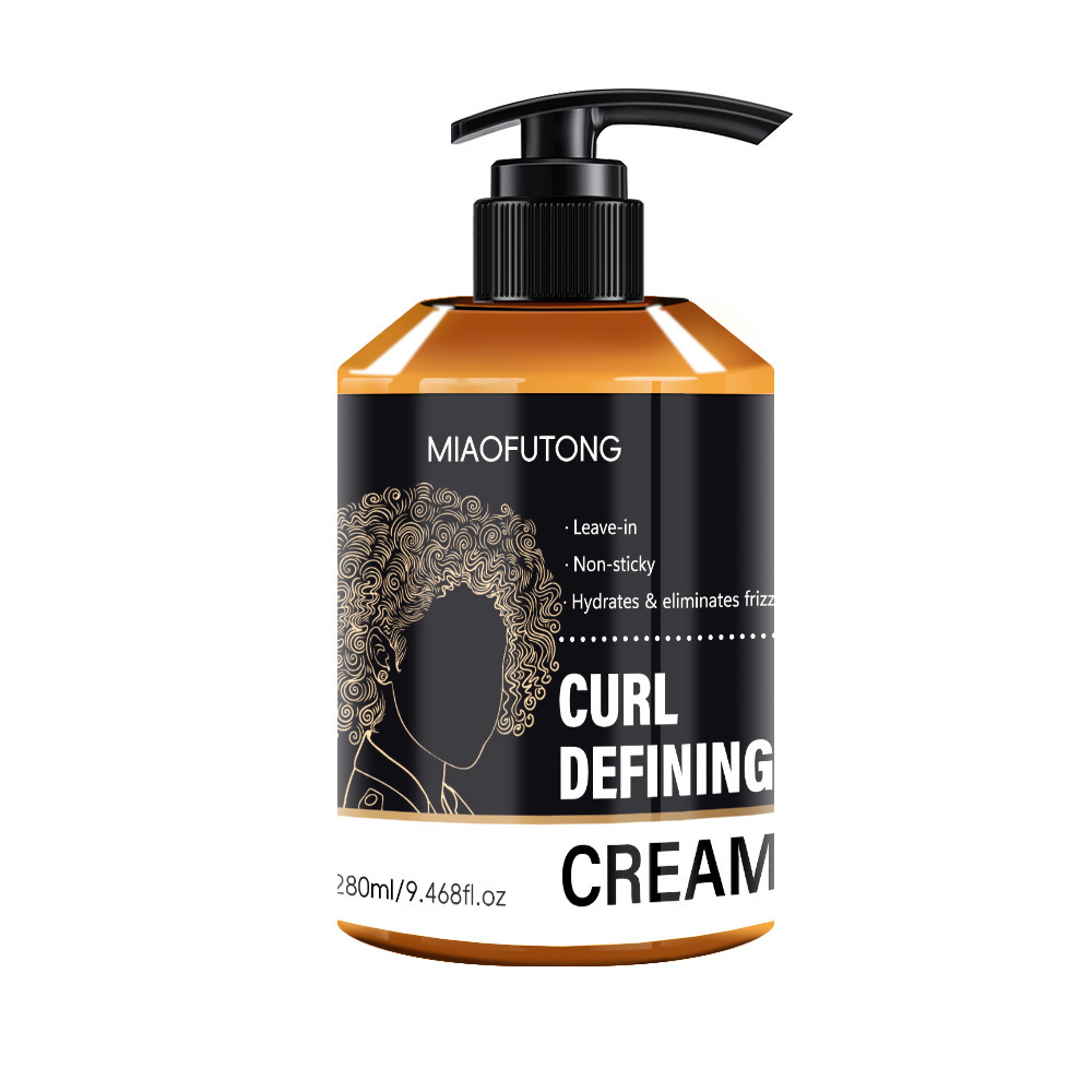 Especial transfronterizo para CURLDEFINING CREAM Crema de cabello rizado hidratante y esponjoso, modelado y modelado sin elastina dura image 15