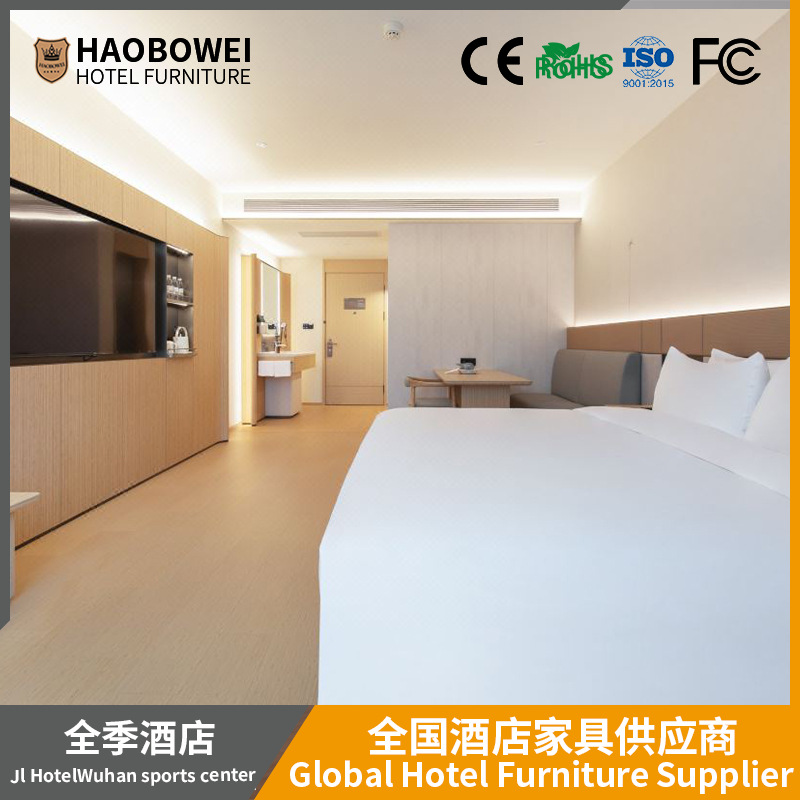 All season hotel furniture standard room full set design fast standard room homestay apartment hotel bed room model room