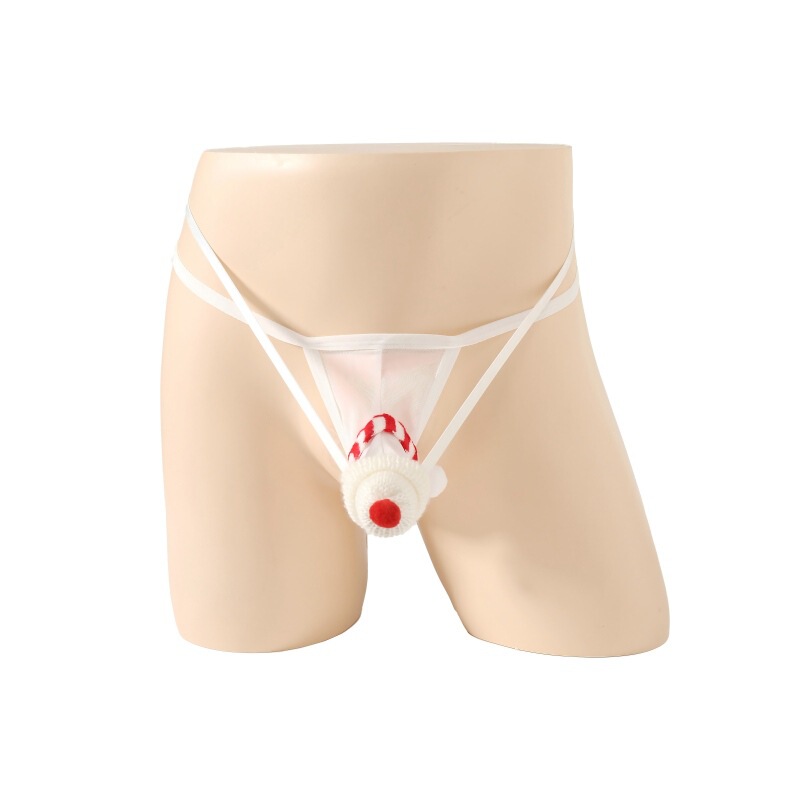 Cross-Border Men's Christmas Novelty Underwear, Aliexpress Men's Underwear, European and American Elastic Sexy Men's Lingerie