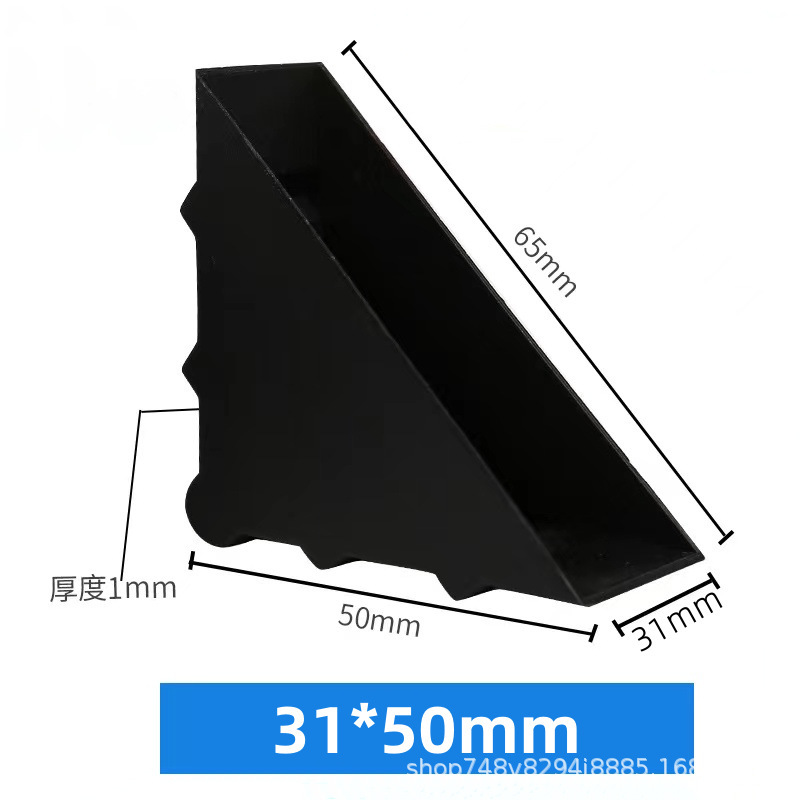 Embalaje de muebles triángulo anticolisión protección de esquina de plástico vidrio mármol protección de esquina de plástico fabricante