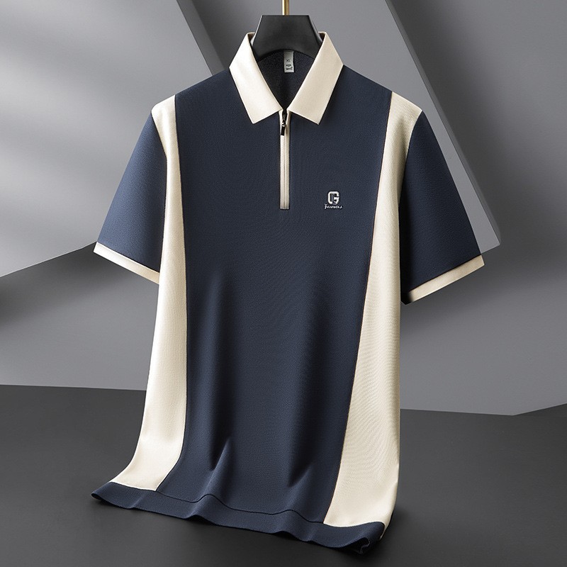 Fatty Elder Brother 2025 Golf Short-sleeved Polo Shirt Men's Plus Size Summer Cotton Top Fatty Business Casual