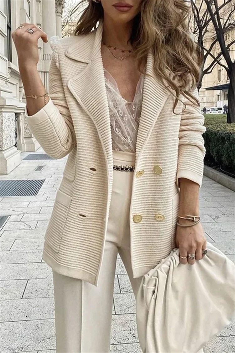 Women's Short Lightweight Coat Solid Colour Casual Loose Fit_voghion.com