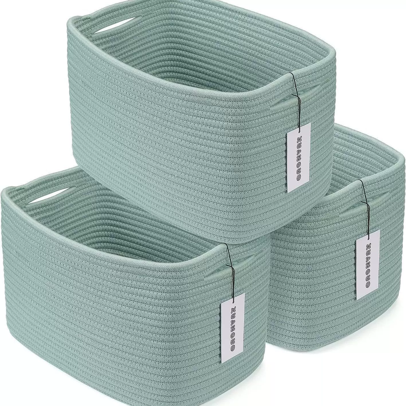 弹力棉绳编织收纳桶北欧折叠家用收纳筐衣帽间脏衣篮衣柜储物篮