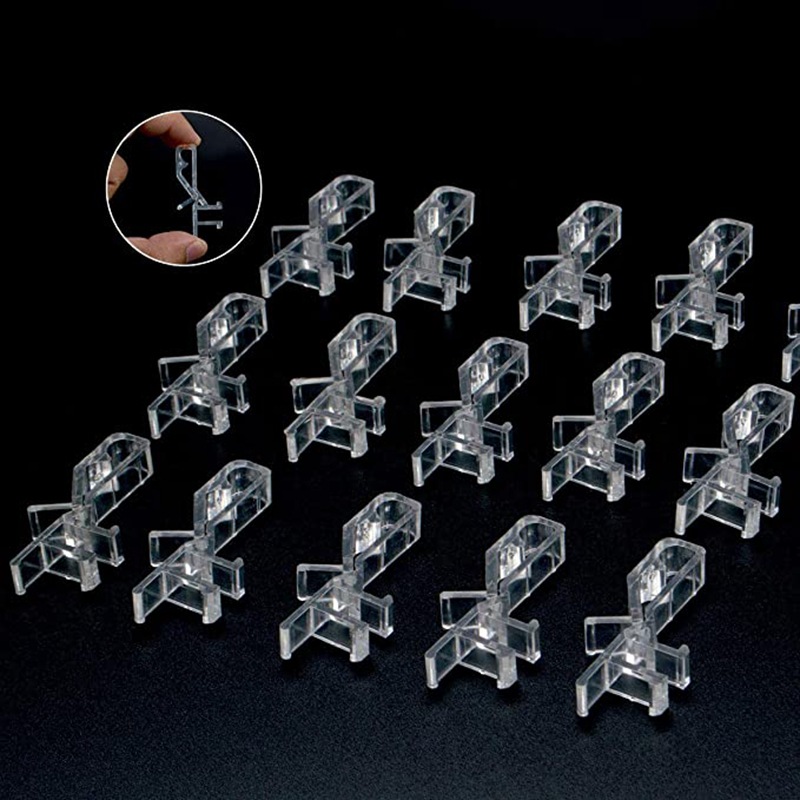 跨境專供 長飾片夾20片 百葉窗固定夾 百葉簾定位夾百葉簾配件