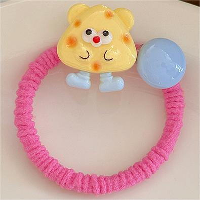 Galletas de dibujos animados cabello de galletas de cabello de cabello de mujer no lastimar cabello de cola de caballo de alta elasticidad y anillo de cabello duradero lindos toques de banda de goma