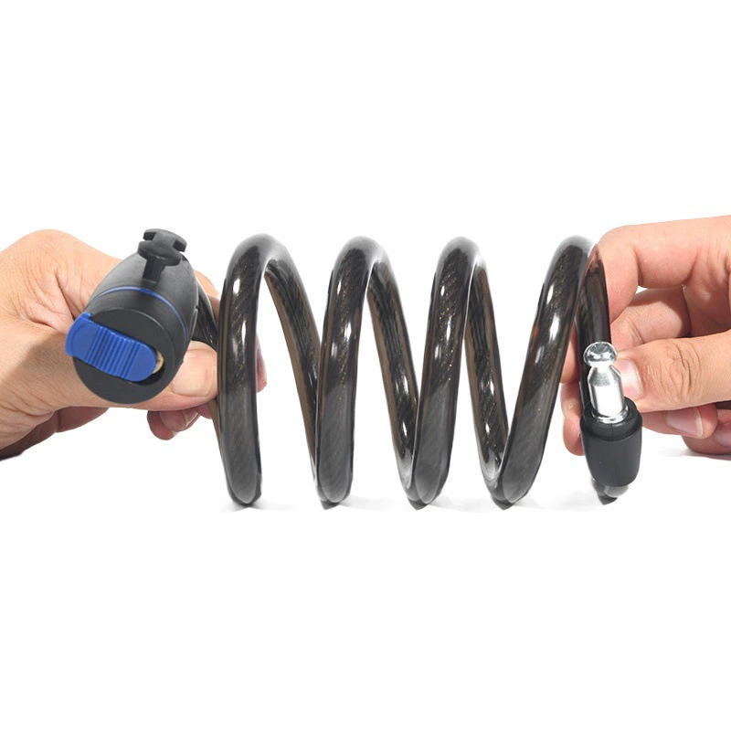 Кольцевой замок с паролем для горного велосипеда, замок с медным сердечником из стальной проволоки с кронштейном, велосипедное оборудование, портативный велосипедный замок с цепочкой