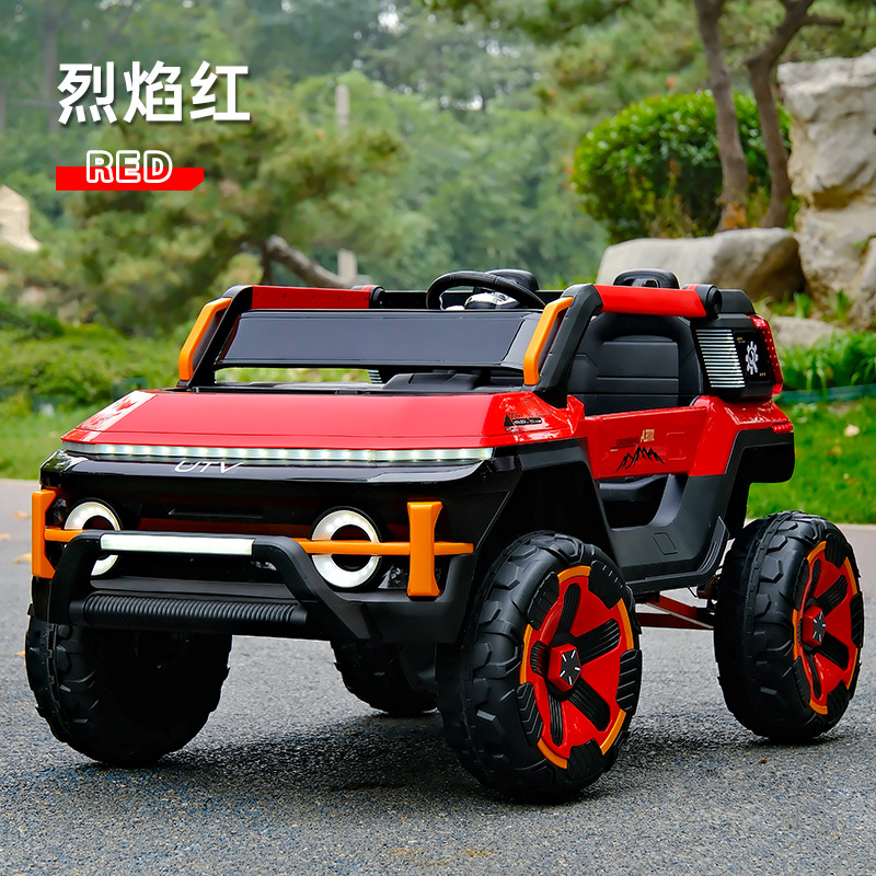 Estándar rojo/batería 12v7/motor 390 con tracción en las cuatro ruedas