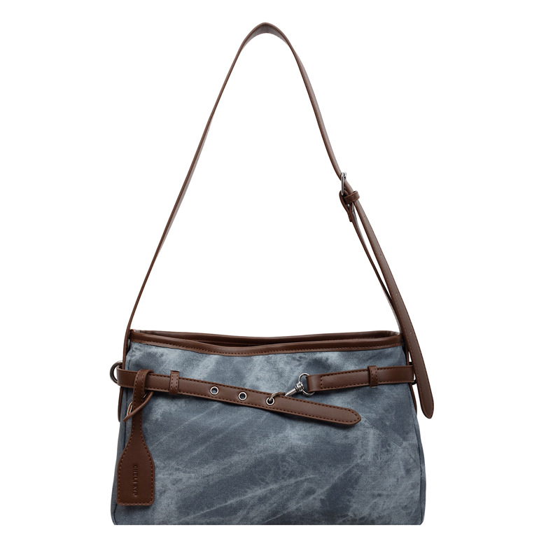 Borsa a spalla minimalista in camoscio elegante per donna_voghion.com