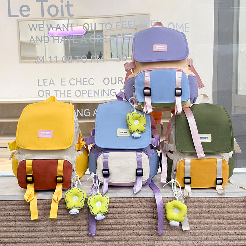 Jardín de infantes, mochila escolar para bebés dulce y encantadora, mochila de flores, 2026 nueva moda de mochila infantil