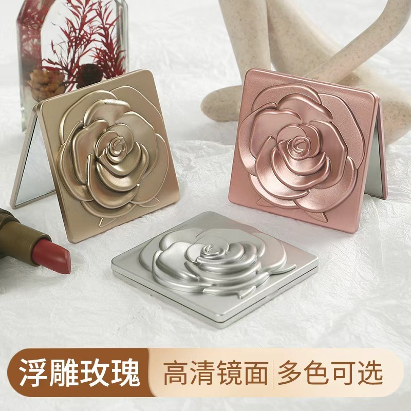 小镜子随身携带迷你用化妆镜双面便携学生宿舍家用手持折叠小镜子|undefined