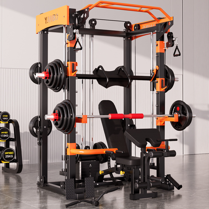 Yanbo entrenador integral pórtico equipo de fitness integrado multi-funcional pájaro volador casa Smith Machine Squat rack