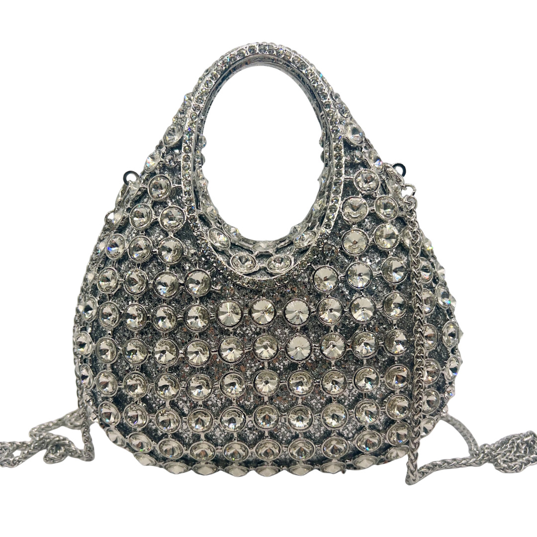 Stone clutch nuevo diamante hueco bolso de cena bolso de mano de fiesta europea y americana reunión anual bolso de mujer