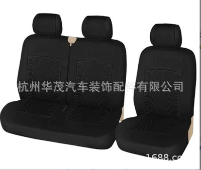 car seat cover car supplies – Universal seat cover - truck-tire-pattern-5-piece-set-black-general-dimensions