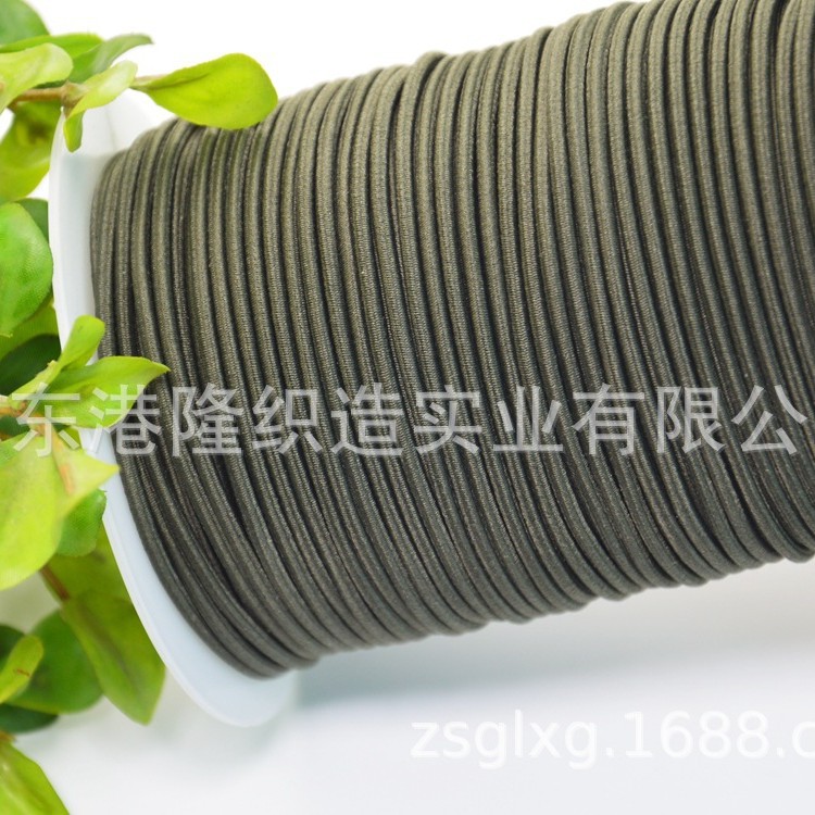 2MM 2.2MM 2.5MM 2.8MM 3.0MM军绿色橡筋,松紧绳G6