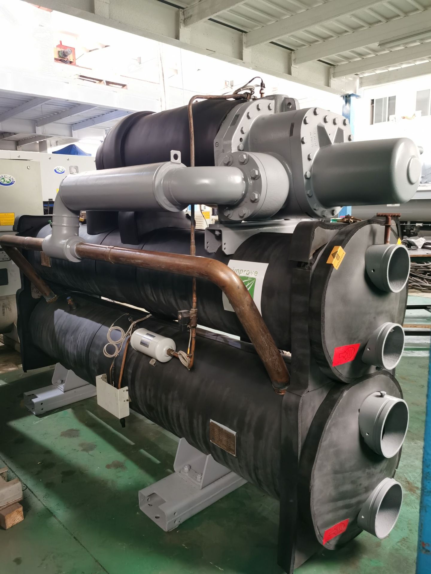 出租转让租赁二手空调开利螺杆水源热泵61XW260A1 946.5/1061kw