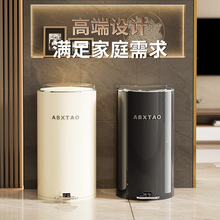 垃圾桶家用2025新款客厅轻奢高档厨房卫生间带盖脚踏大容量高颜值
