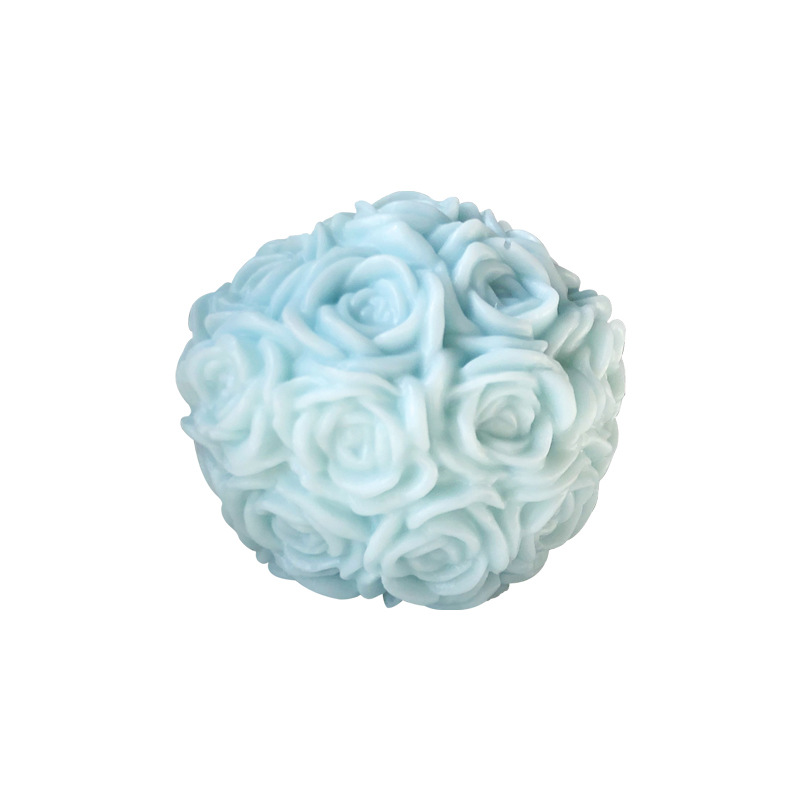 Jiahuimei gran Rose aromaterapia vela molde de silicona DIY jabón artesanal decoración del coche jabón herramienta abrasiva