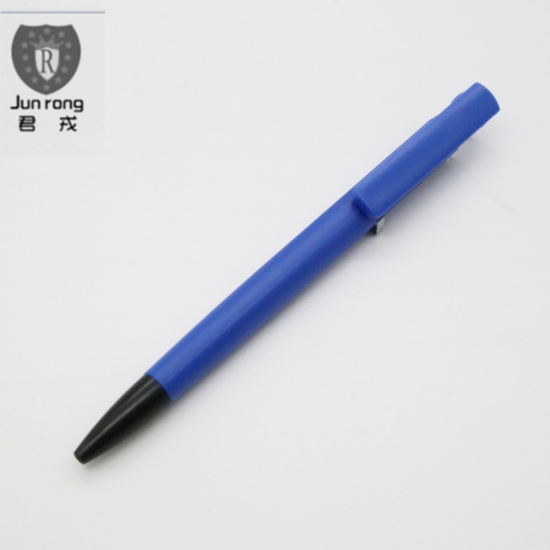 Junrong teléfono móvil titular de la pluma de plástico bolígrafo publicidad impresión medio de recarga de aceite pluma de prensa