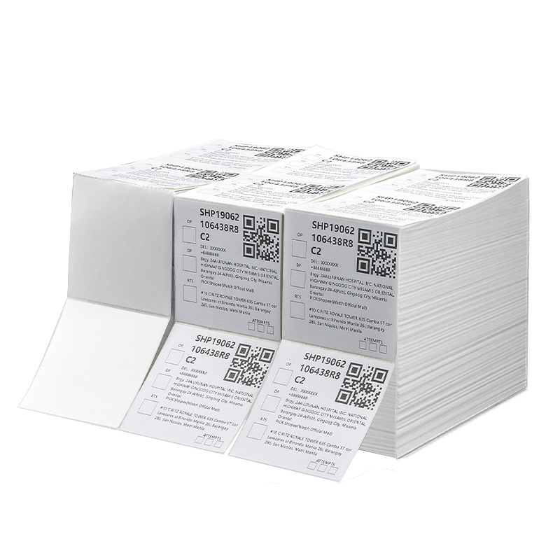 Papel de etiqueta térmica plegable resistente a tres pruebas 100x100 papel de impresión autoadhesivo 100150e Post Bao Express cara electrónica