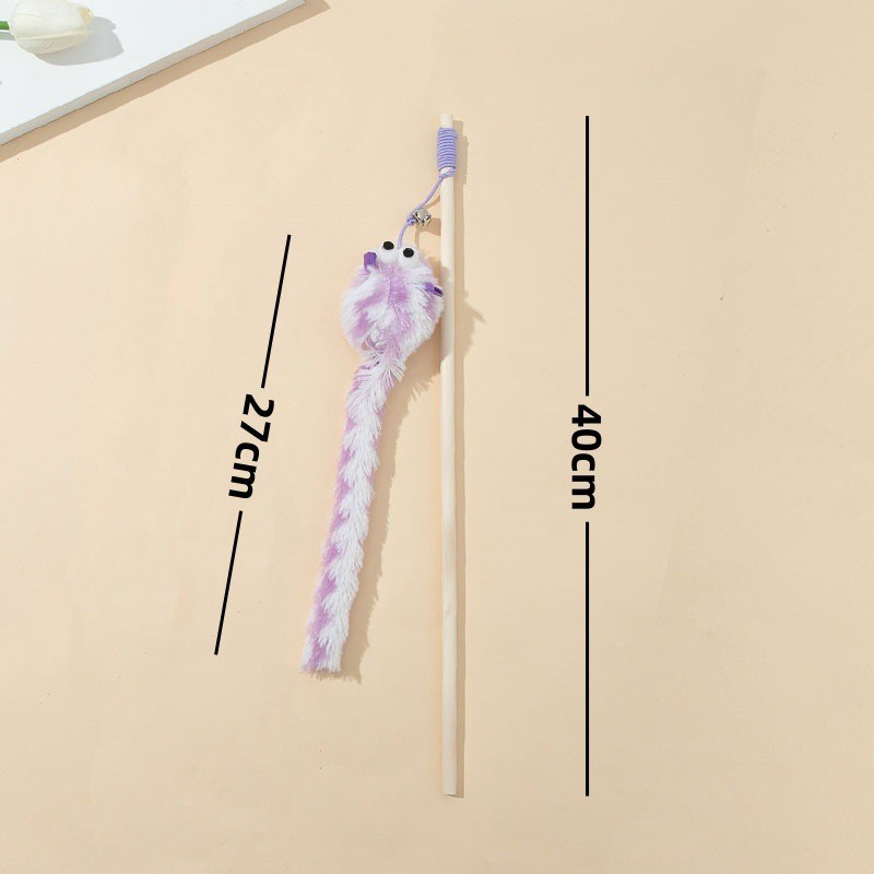 Resumen 58 gato borla divertido gato palo plástico varilla gato alivio juguetes interactivos tapados Amazon divertido gato palo al por mayor