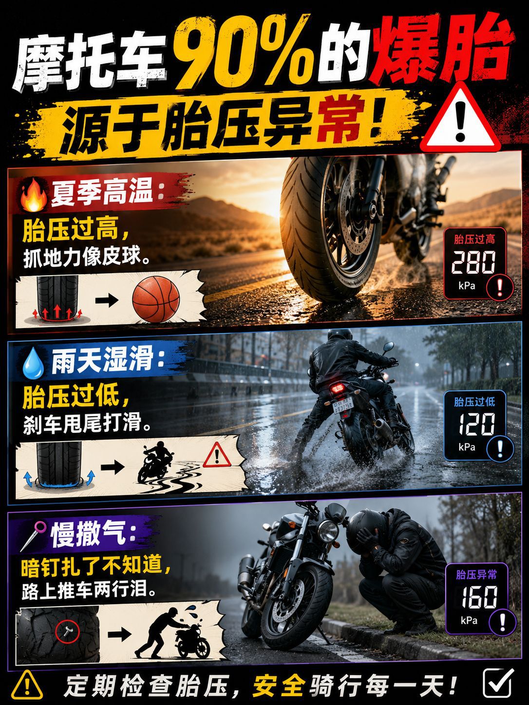 T02 Motorcycle Tire Pressure Monitor Mini Personalized Design High Precision Waterproof and Dustproof Pressure Monitoring System