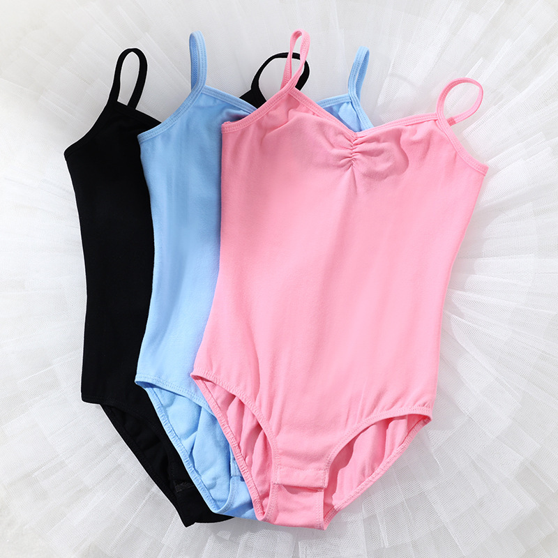 Children's Dance Suit Women's Summer Sling Test Grade Gymnastics Chinese Dance Practice Suit Children's One-piece Suit Ballet Suit