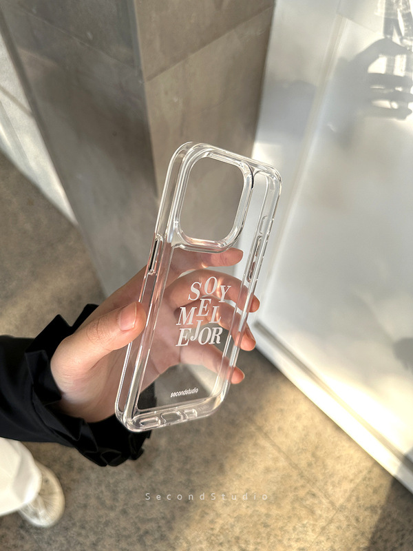 English niche for Apple 13 transparent all-inclusive soft case 12 simple style iPhone14/promax16 English niche for Apple 13 transparent all-inclusive soft case 12 simple style iPhone14/promax16