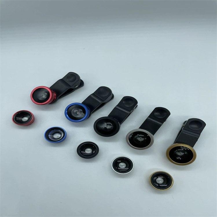 Три в одном мобильный телефон макрообъектив рыбий глаз акриловый широкоугольный фотообъектив