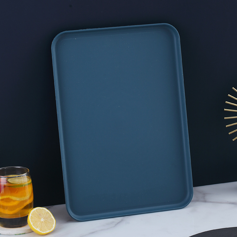 Paja DE TRIGO nórdico hogar bandeja rectangular bandeja de almacenamiento de taza de agua bandeja de Internet celebridad bandeja de fruta resistente a la gota image 17
