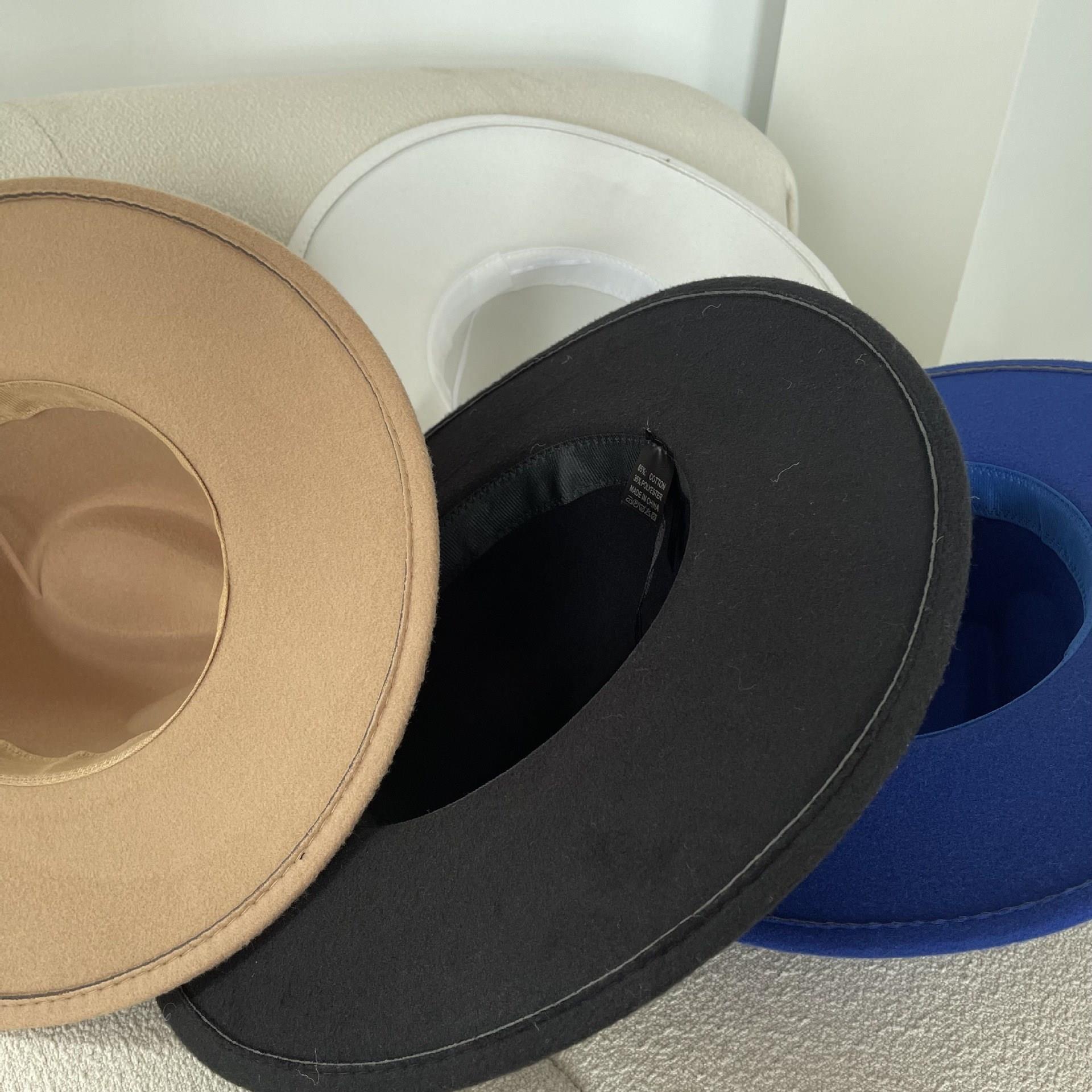 Weiß Internet Rot frauen Herbst/Winter Britischen Gentleman Filz Hut Modische 2024 Neue Winter_voghion.com