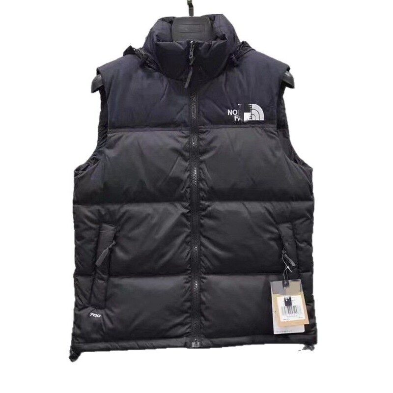High-End Version of the Classic 96 Embroidered White Label Cotton Vest, Unisex Thickened Warm Vest Jacket High-End Version of the Classic 96 Embroidered White Label Cotton Vest, Unisex Thickened Warm Vest Jacket
