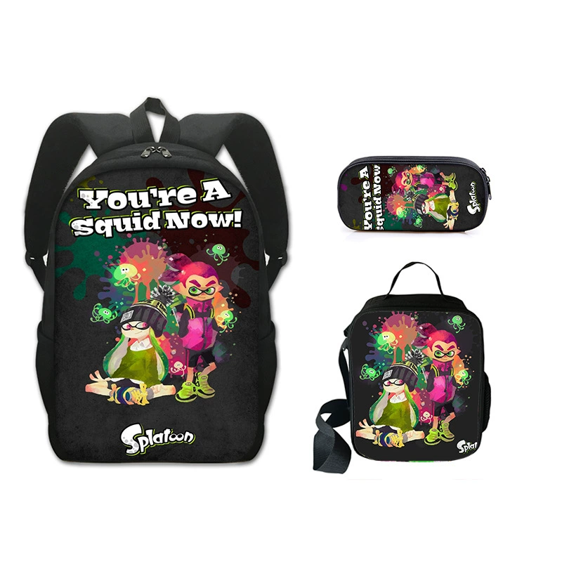 Backpack, pencil case, set, new collection, polyester, 3 piece set