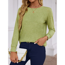 B 33622 Plus size milk silk crew neck base shirt ����ţ��˿