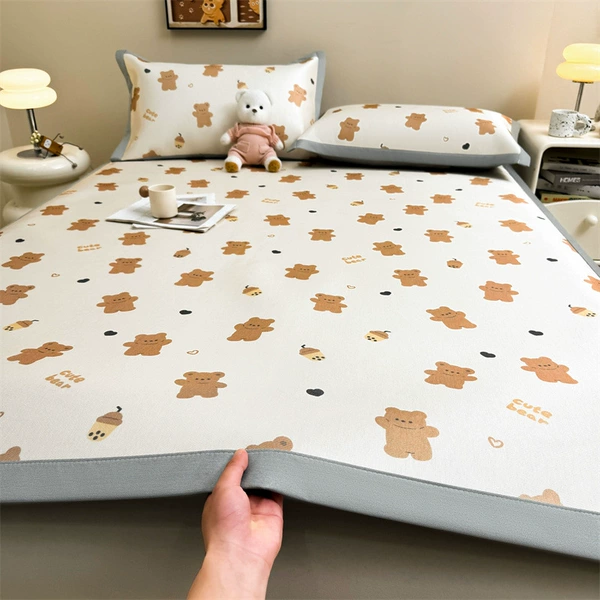 Strap style-Milk Tea Prince [cools at the touch, moisture-absorbing and breathable] + same style pillowcase