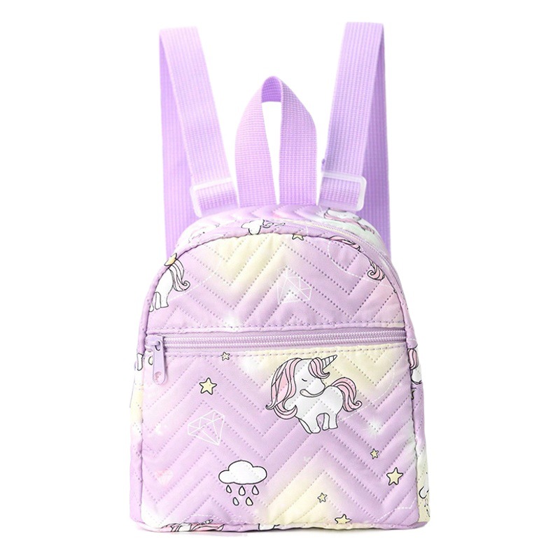 Mochila escolar para niñas Mochila para campus multicolor para niñas Mochila de comercio exterior para niños de color caramelo simple al estilo de Hong Kong