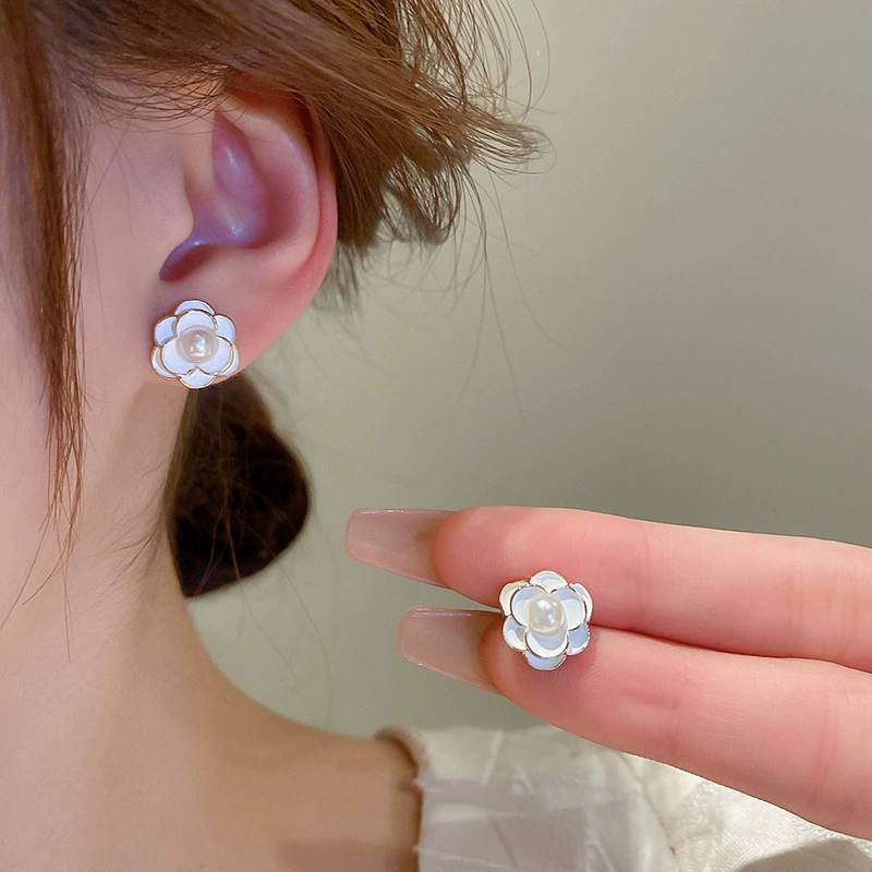 Серебряная игла, универсальные модные длинные серьги из жемчуга, серебро 925 пробы, интернет-знаменитость