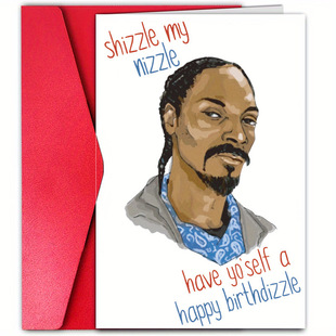 Temu Interesting Birthday Greeting Card with Envelope Cross Border Funny Text Card Spoof Fun Gift