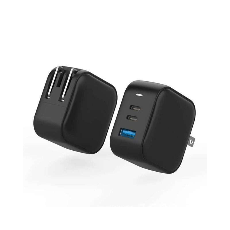 Зарядное устройство US стандарт 65W PD, 2C1A двойной PD, быстрая зарядка Type-C, PD блок питания с флеш-зарядкой, многофункциональное, для ноутбука, умная быстрая зарядка
